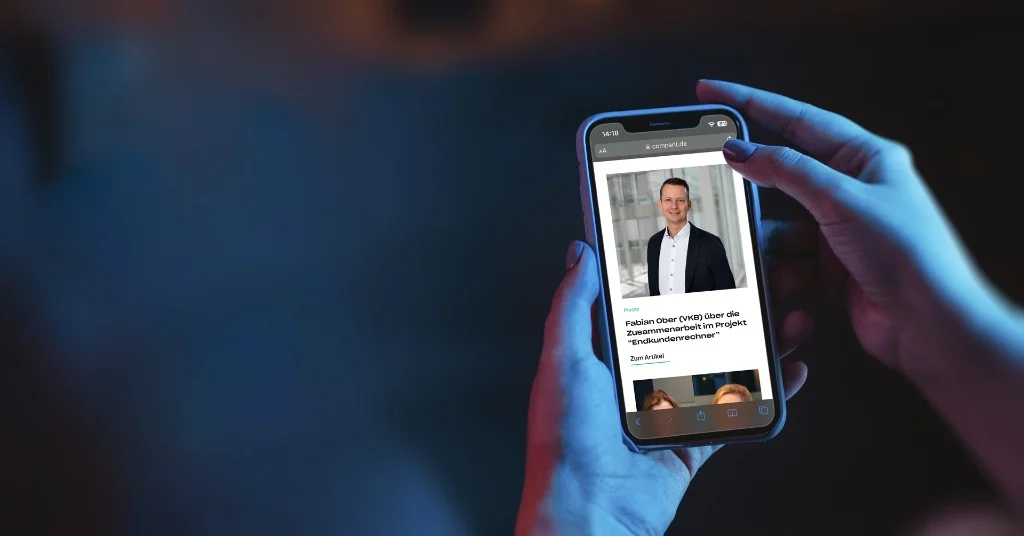 News Übersicht auf einem Smartphone