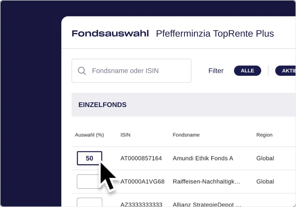 cpit.LV – Fondsauswahl in der privaten Altersvorsorge